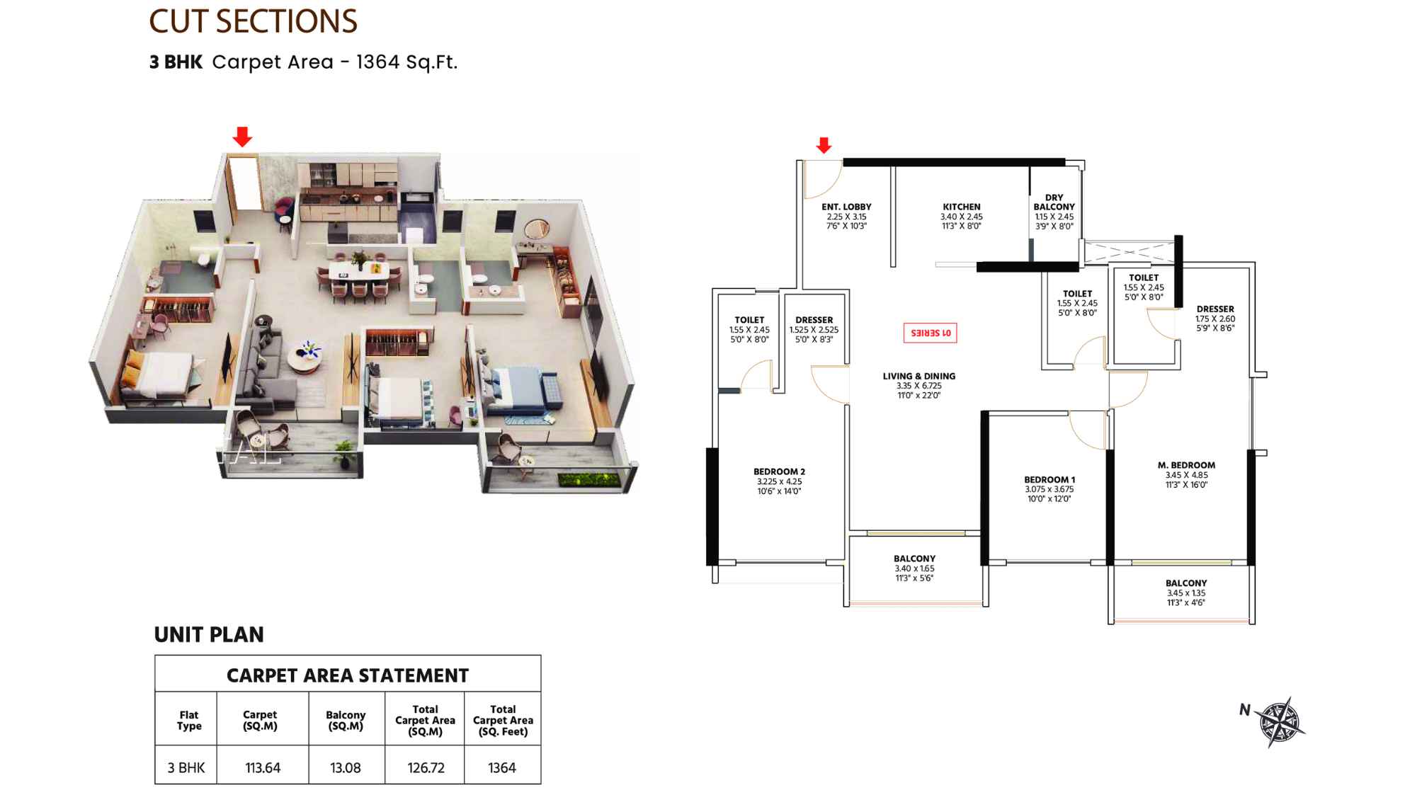Venkatesh-Skylife-3-BHK-1364-Sqft