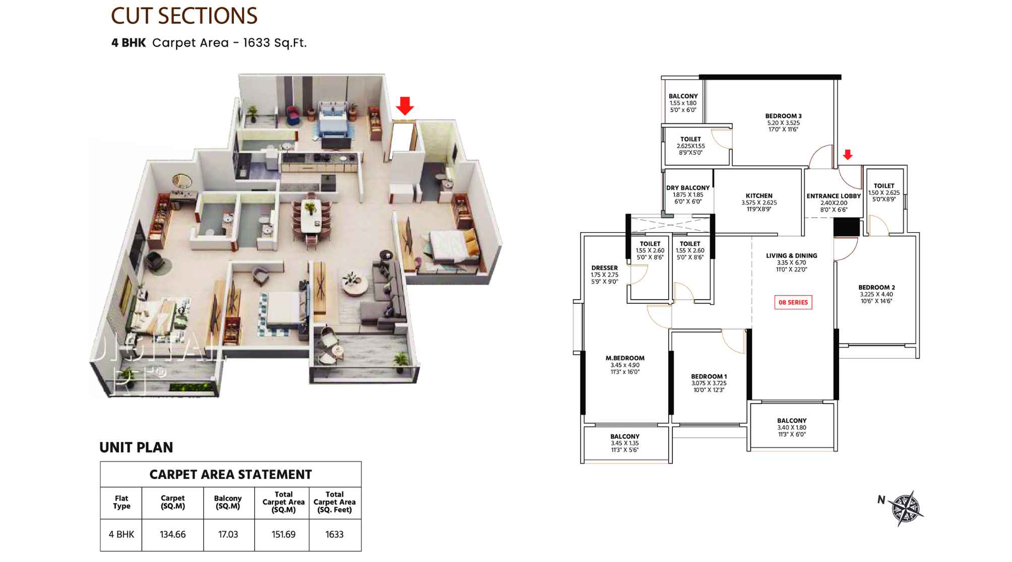 Venkatesh-Skylife-4-BHK-1633-Sqft