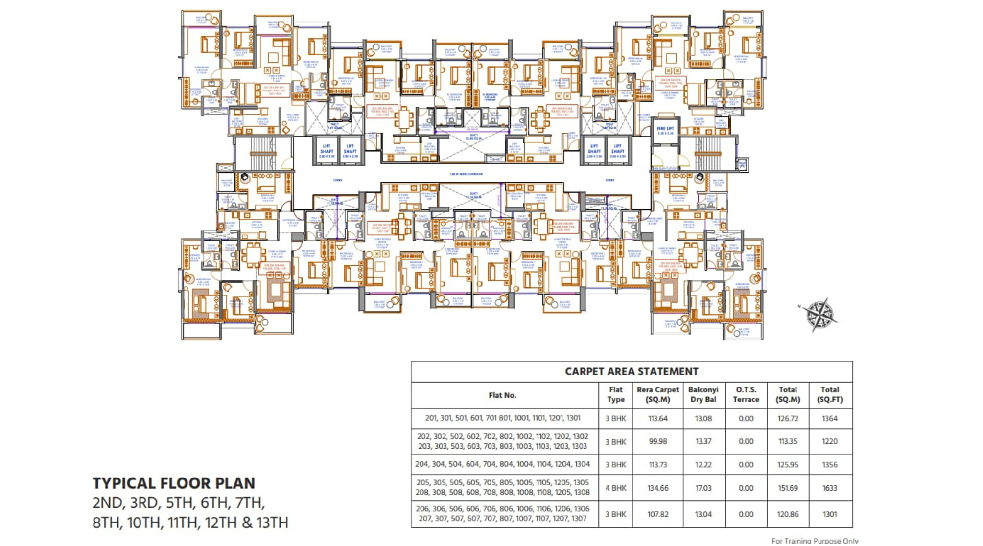 Venkatesh-Skylife-Typical-Floor-Plan